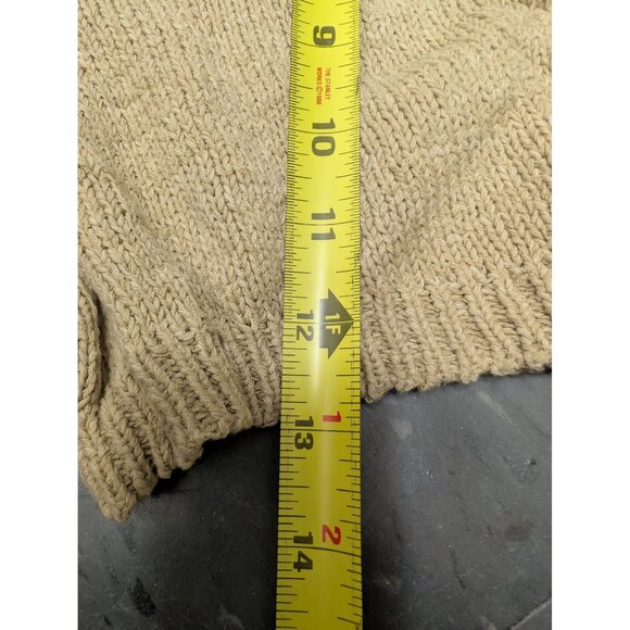 DYI Women's Sweater Felt Bottom Short Tan Size Medium - Picture 7 of 9